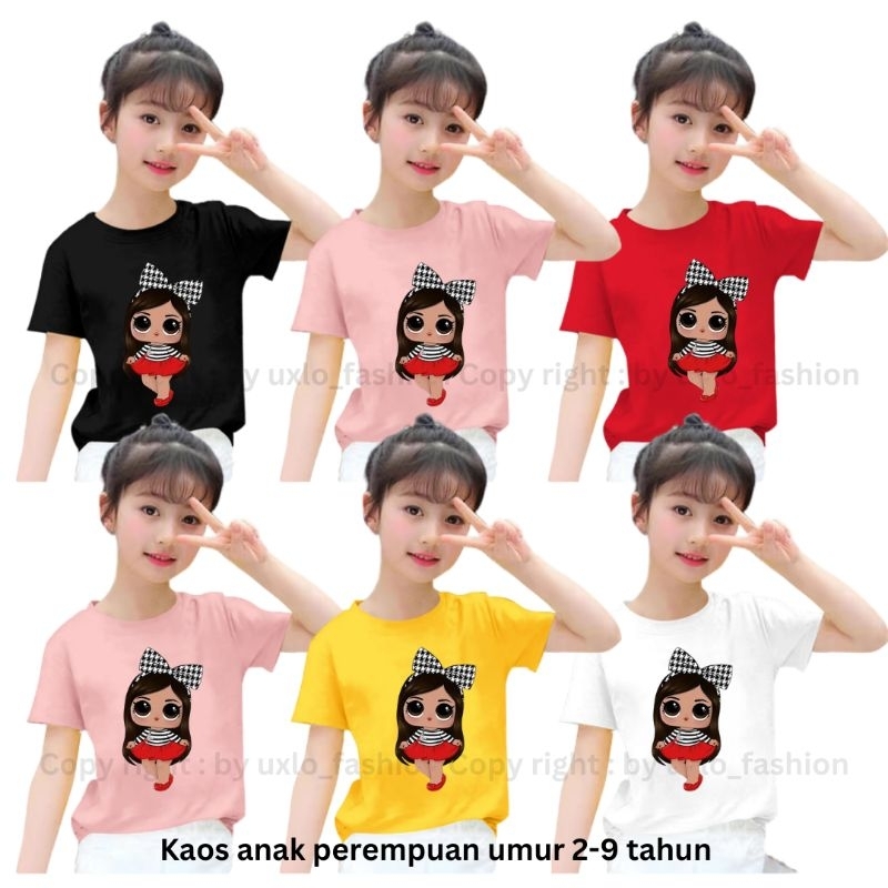 Kaos Anak Perempuan LOL SUPRISE Umur 2 Sampai 15 Tahun Baju Anak Cewe Murah Uxlo Fashion