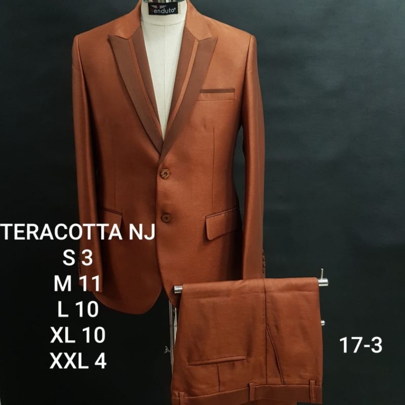 setelan jas teracotta jas wedding organizer jas nikah jas pengantin jas akad jas pesta jas slim fit 