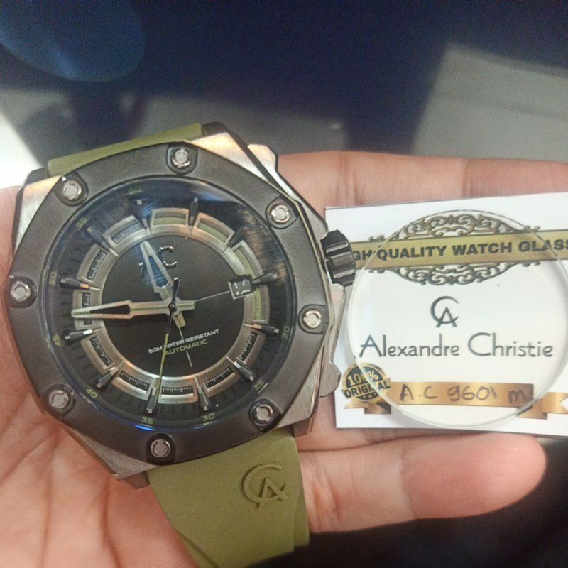 Kaca ac 9601 pria original kaca Hardlex Alexandre Christie 9601 Original Kaca jam AC original ac 960
