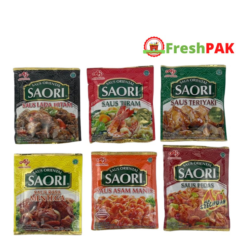 

FreshPAK - Saori Ajinomoto Original / Teriyaki / Tiram / Lada hitam / Mentega / Asam Manis / Pedas