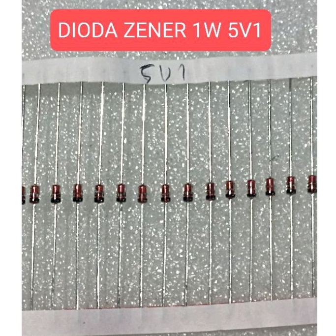 10BUAH DIODA ZENER 1WATT 5V1 ZENER 1 WATT 5V1 5 V 1 MIC