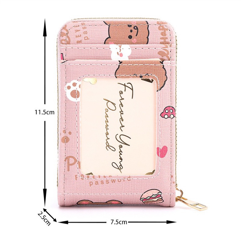 Dompet motif karakter lucu dompet sleting banyak slot dompet korea