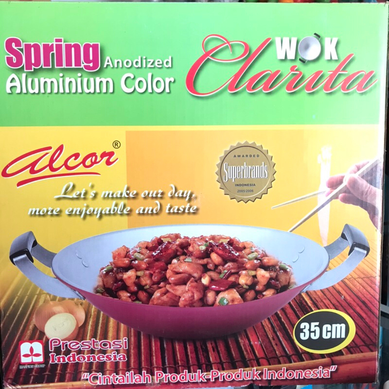 Wajan Aluminium Clarita Alcor Ukuran 35 Warna Pink