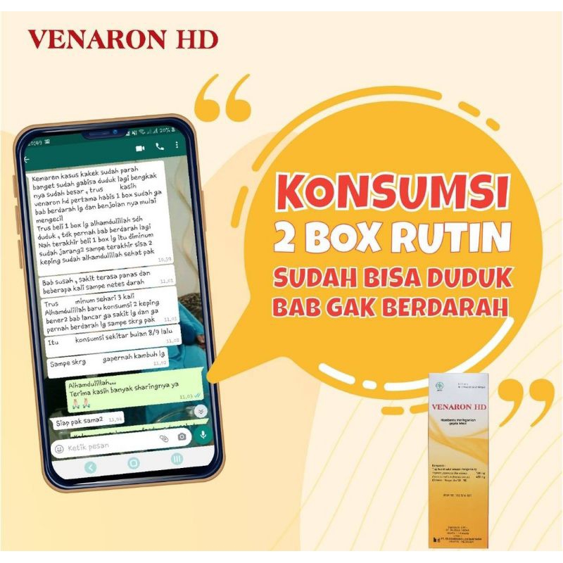 Venaron HD kapsul obat Wasir Ambeien Varises sulit BAB paling manjur