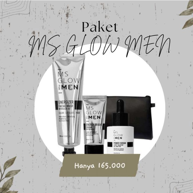 PAKET MS GLOW MEN ISI 3//SKINCAREFORMEN