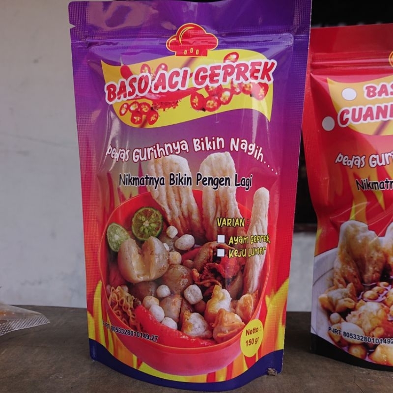 

Baso Aci Ayam Suwir Pedas Full Print