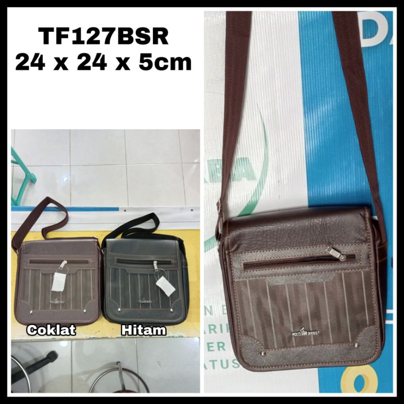 Tf127 Tas selempang pria Polo tas bisnis kerja laki