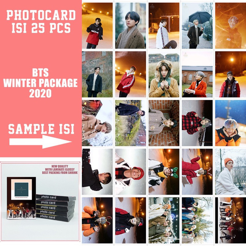 Photocard BTS winter package dll 1 set