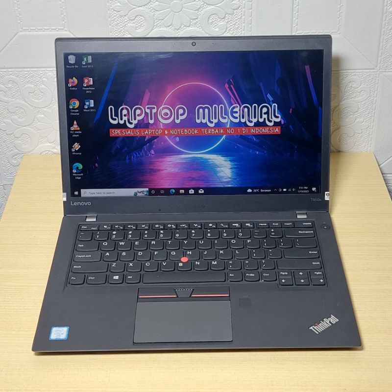 Lenovo T460s Intel Core i5-6300U Ram 8GB/256GB 14&quot; Touchscreen Win 10 Siap Pakai Dan Berkualitas