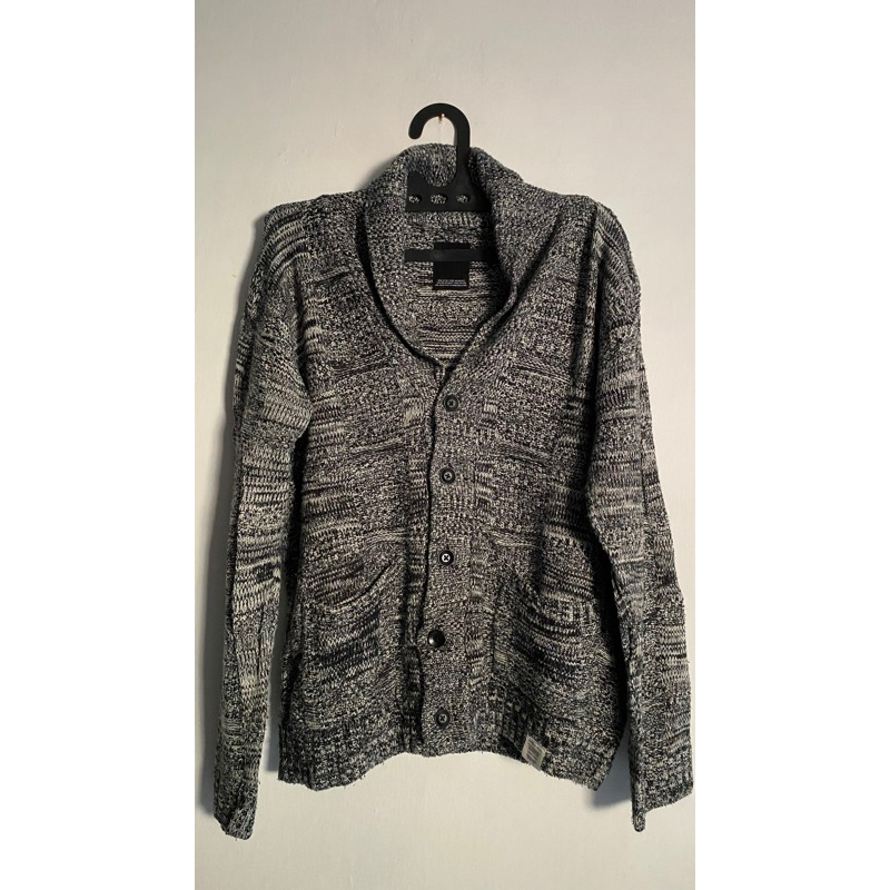 Cardigan Wanita Rajut AbuAbu Tebal