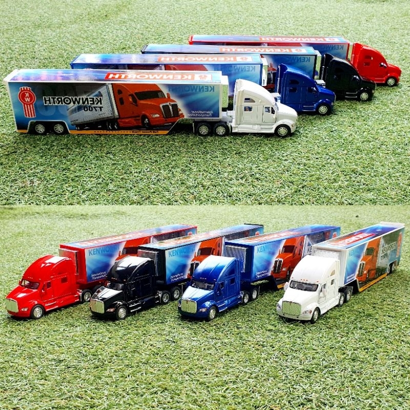 Diecast Kenworth T700 With Container Alloy Truck Miniatur Die-cast Truk Kontainer Box Kenworth T700 With Container