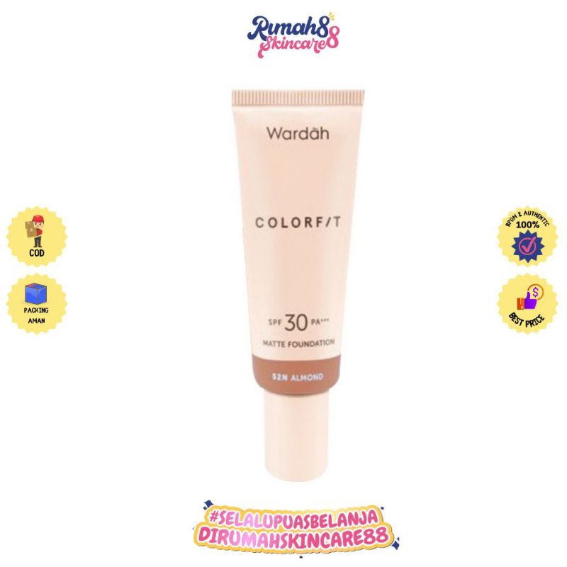 WARDAH Colorfit Matte Foundation Liquid Foundation SPF 30PA++