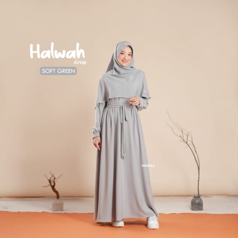 NAISA DRESS TERBARU/HALWAH DRESS/ GAMIS KEKINIAN UNTUK LEBARAN