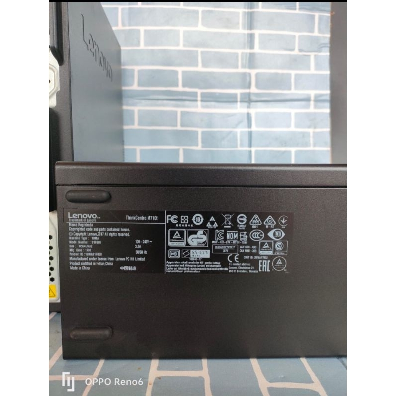 lenovo m710t mt core i3 7100 ram 16 gb  ssd 512 gb mulus