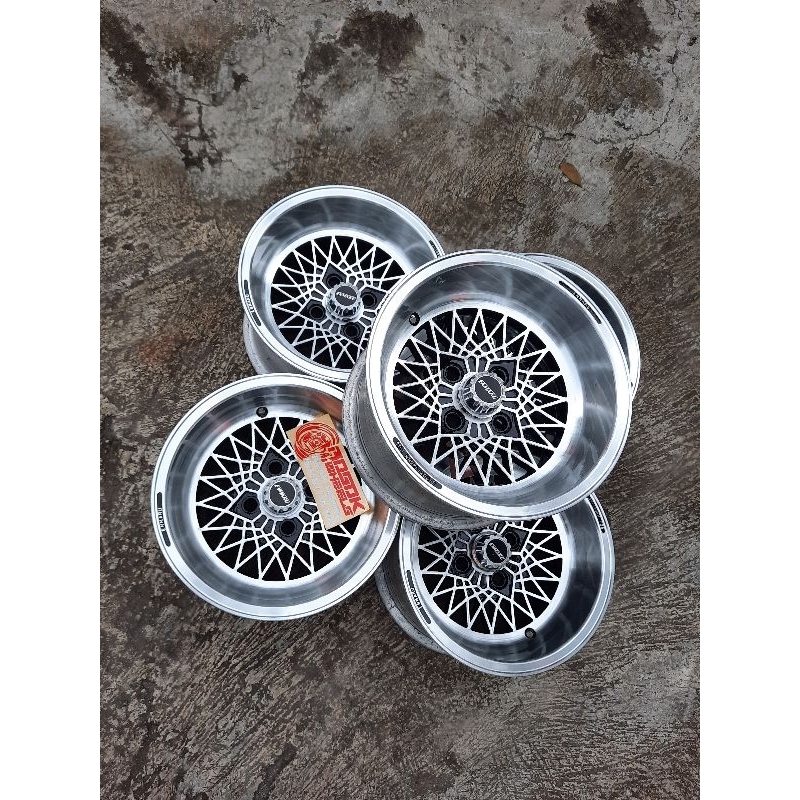 velg retro r13 enmaru mesh pcd 100