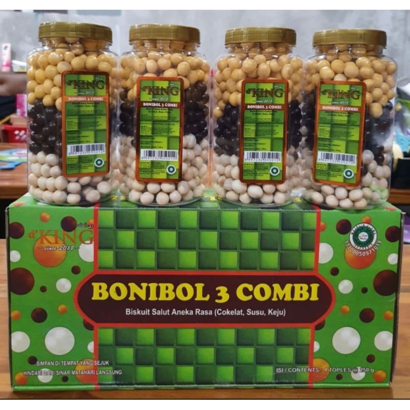 

1 Dus (4 Toples) Bonibol 3 Combi d' King (Cokelat, Susu, Keju)