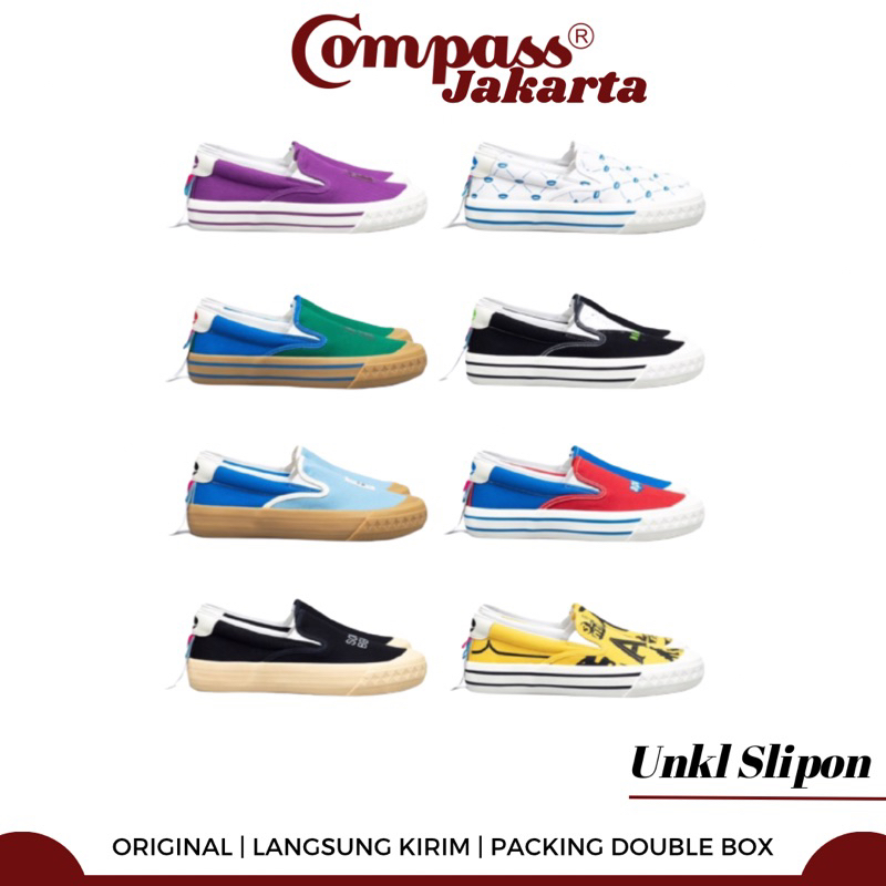 Sepatu Compass X UNKL SLIP ON ( LIMITED EDITION )