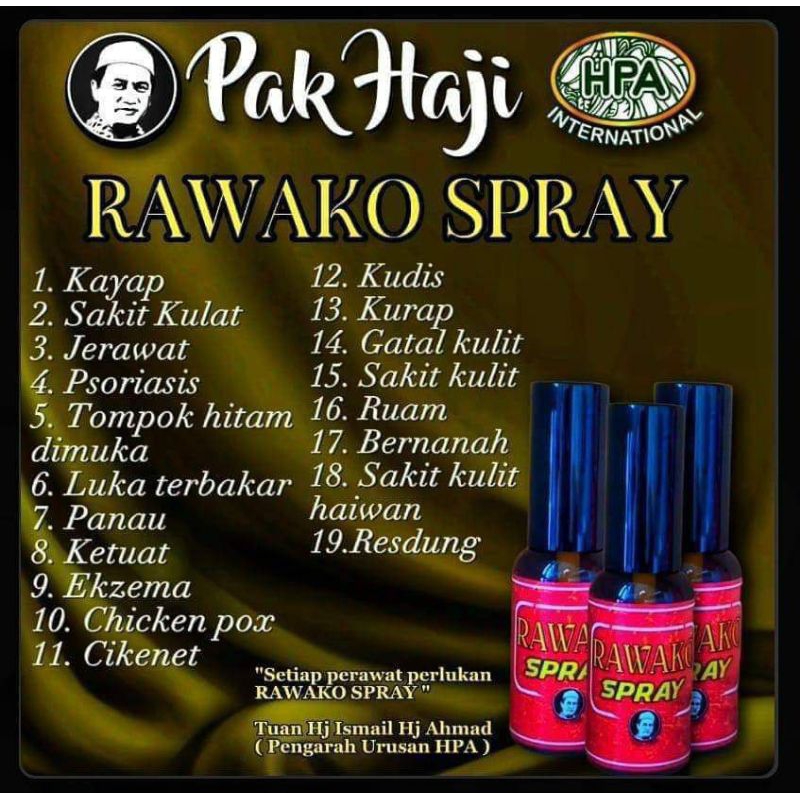 PROMO RAWAKO SPRAY HPA PAK HAJI ORIGINAL KEMASAN MALAYSIA