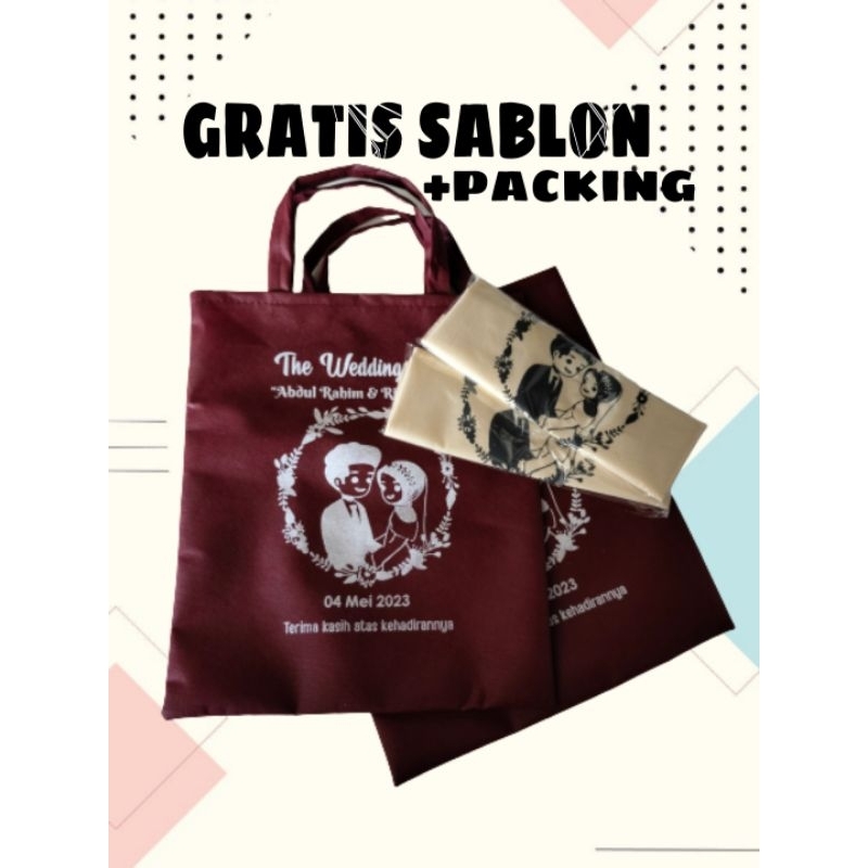 

Tas souvenir 25x30+packing plastik