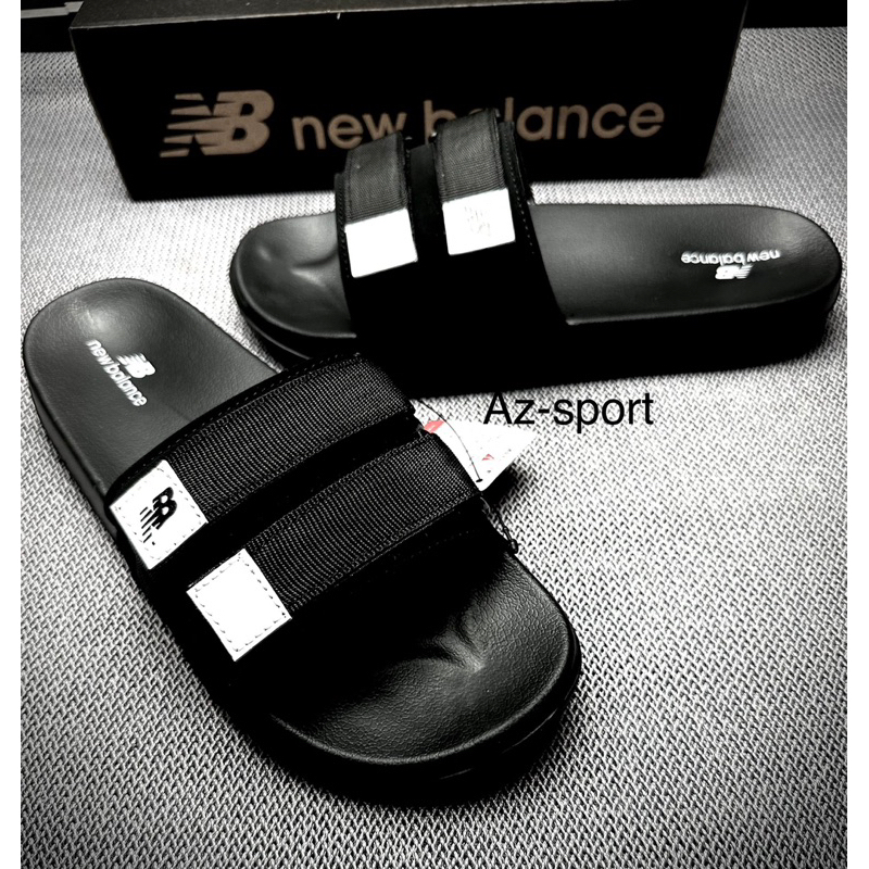 SENDAL SLIP_ON PRIA/WEANITA  SENDAL CASUAL TALI WEBING/PREPET FREE BOX+KAPERBACK COMFORT BLACK