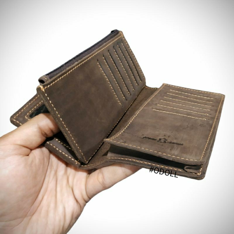 Dompet Panjang Pria Kulit Asli Crazy Horse