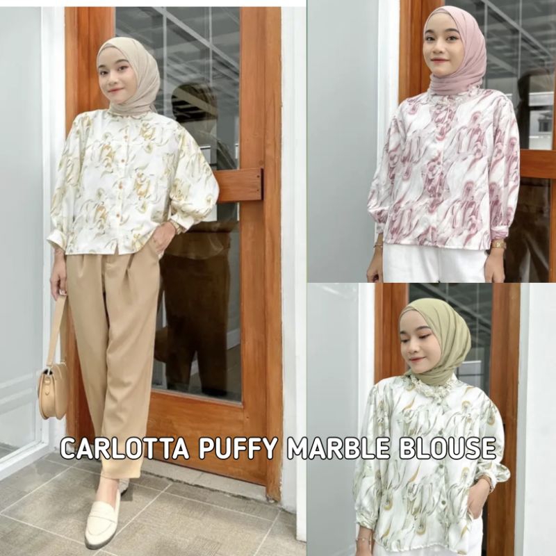 PUFFY BLOUSE MARBLE CARLOTTA