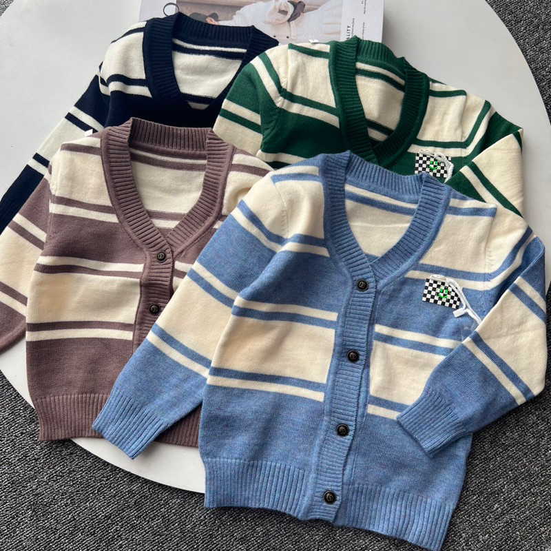 geino cardi stripe | cardigan anak