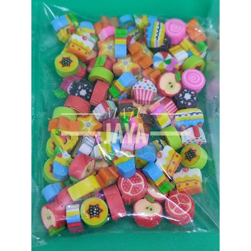 Penghapus Mini Eraser Isi 100 Pcs