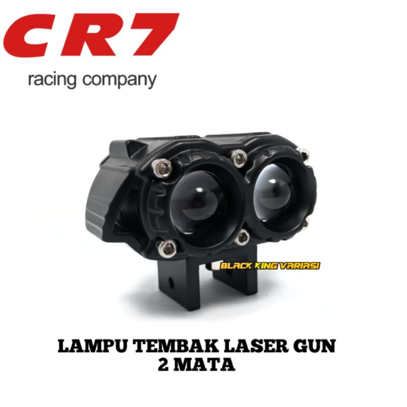 Lampu Tembak Sql 2 Mata Lampu Owl Laser Gun Foglamp CR7 Lampu Sorot SQL Lampu Tembak Laser LED Hi Lo0