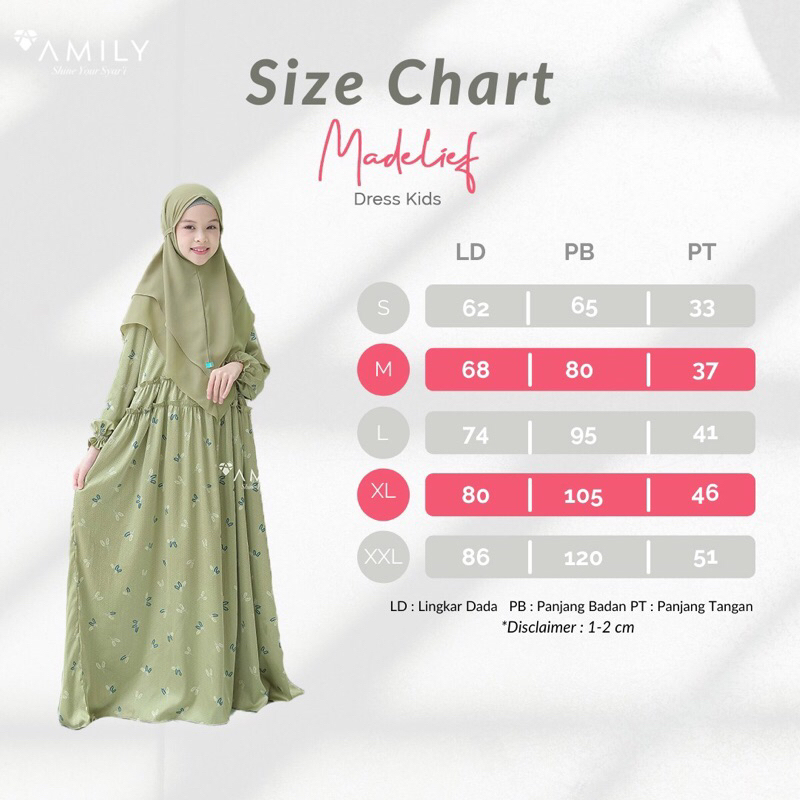 MADELIEF DRESS KIDS BY AMILY GAMIS ANAK SYARI MOTIF BUNGA FAMILY SET SARIMBIT LEBARAN COUPLE KELUARG