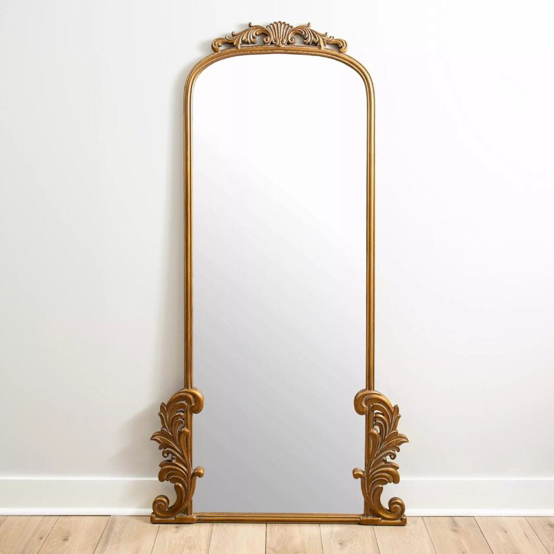 standing mirror full body 100x200 mahogani wood