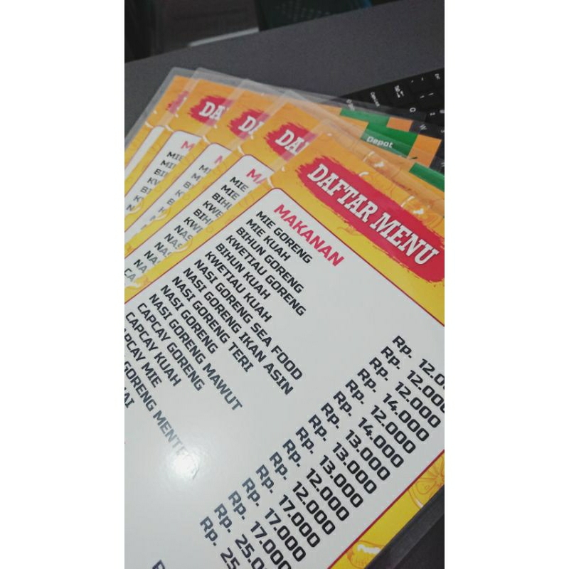 

DAFTAR MENU LAMINATING MIKA