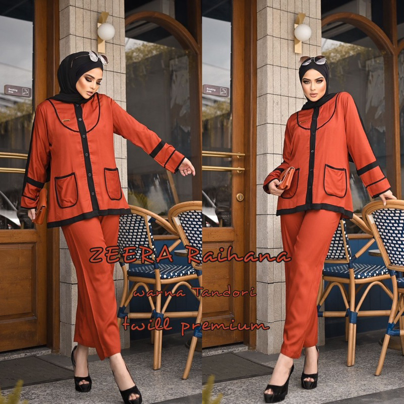 Daster Arab Zeera RAIHANA One Set Out Fit Rayon Twill Premium