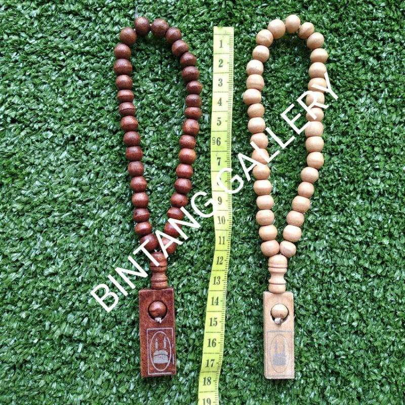 TASBIH KAYU UNTUK AKSESORIS MAHAR