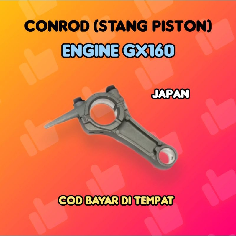 Stang piston | conrod GX 160 (5,5hp) diesel penggerak alkon sedot air, kompresor, gilingan tebu dll