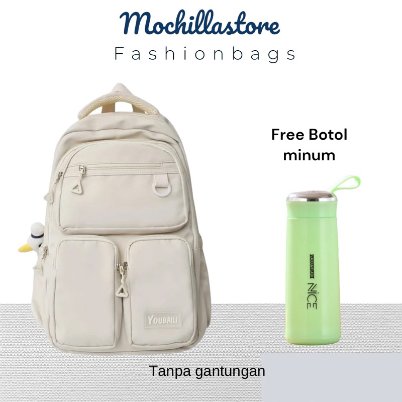 Mochillastore - Tas Ransel Sekolah Perempuan Dan Laki-laki Tas Ransel Backpack Anak Sekolah SD SMP SMA Tas Anak Remaja Muatan Besar masuk Buku Paket  LKS dan Laptop + Tambler Tas COD Termurah