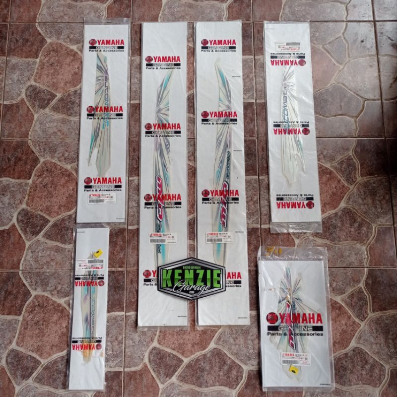 Stiker Striping Graphic Yamaha Mio Smile Sporty Putih 2008 Original YGP