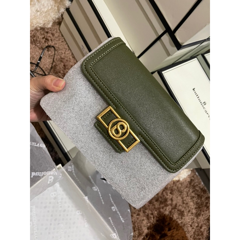 Izzy shoulder Bag Buttonscarves Warna Dark Green NEW