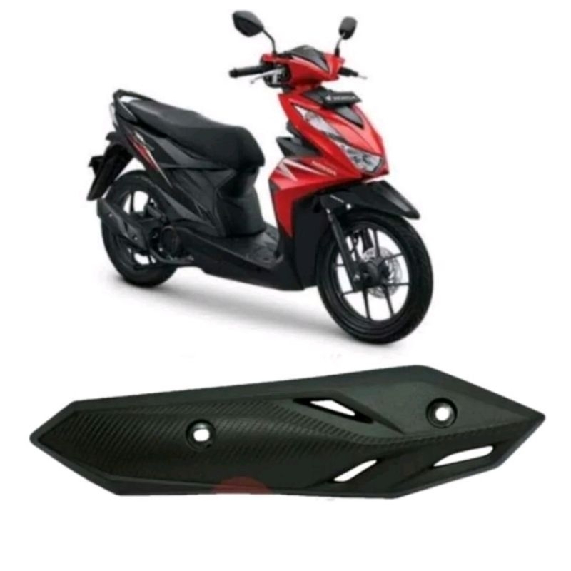 Tameng / Cover Tutup Knalpot Honda Beat fi 2020 / Tameng Knalpot BEAT FI New Deluxe Led 2020 - 2021