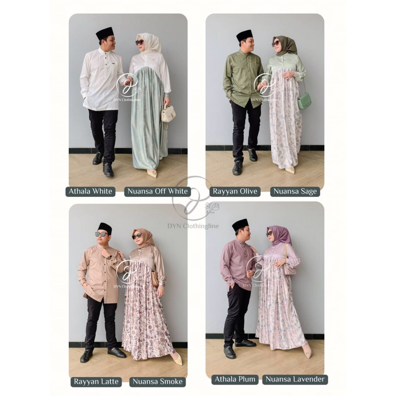 Baju couple Nuansa dress by dyn clothingline