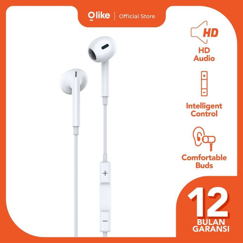 HEADSET HANDSFREE EARPHONE OLIKE E30 GARANSI 1 TAHUN