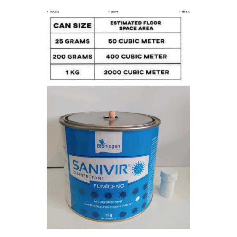 Sanivir Smoke Fumigasi 1 Kilogram