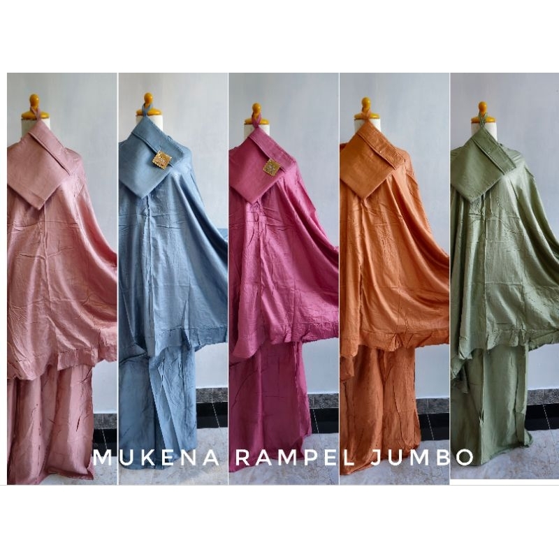 mukena polos rayon