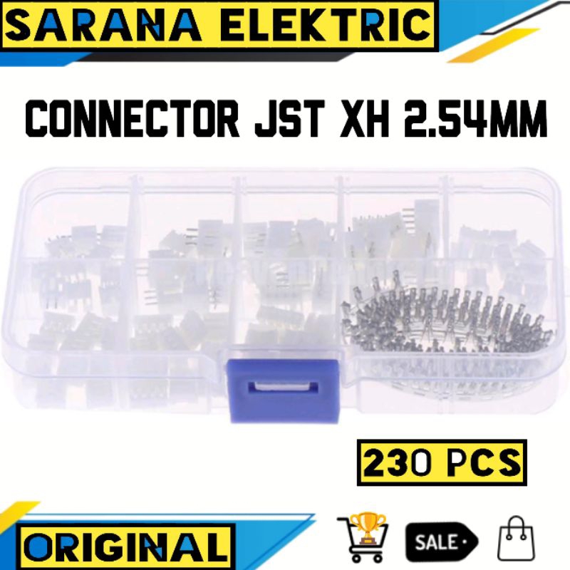 JST XH-2.54 HEADER CONNECTOR PCB JST XH2.54MM 2.54MM 1 KOTAK JST XH