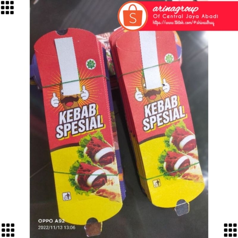 

150 LEMBAR KERTAS KEBAB TARIKAN UKURAN 24 × 9,2 BAHAN IVORY PUTIH HIGH QUALITY | KOTAK KEBAB KEKINIAN | DUS KEBAB VIRAL | KEMASAN KEBAB KEKINIAN | BOX KEBAB VIRAL PRODUK TERBARU | ARINA SHIVA GROUP 5804