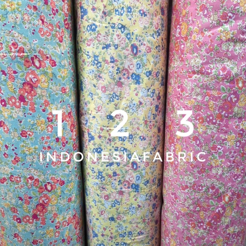 Kain Katun Jepang motif KJ344 bahan tokai senko ori japan design gamis tunik dress blouse kemeja piy
