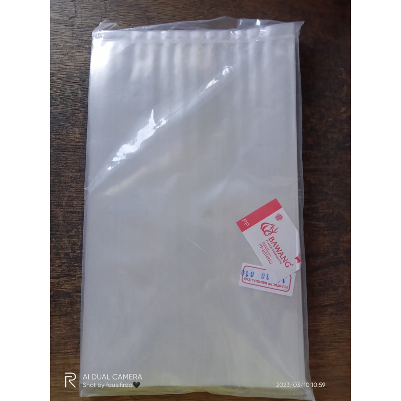 Plastik PP BAWANG tebal 0,10 ukuran 18x30x0,10 bungkus snack