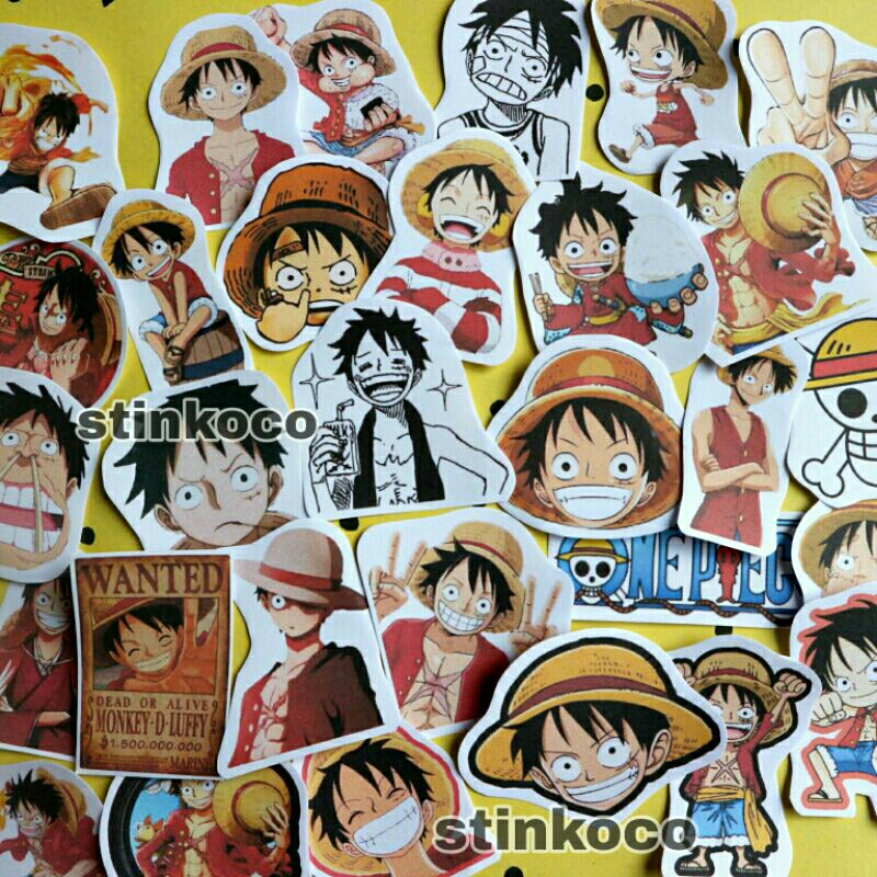 

[30PCS] STICKER LUFFY ANIME ISI 30 STICKER