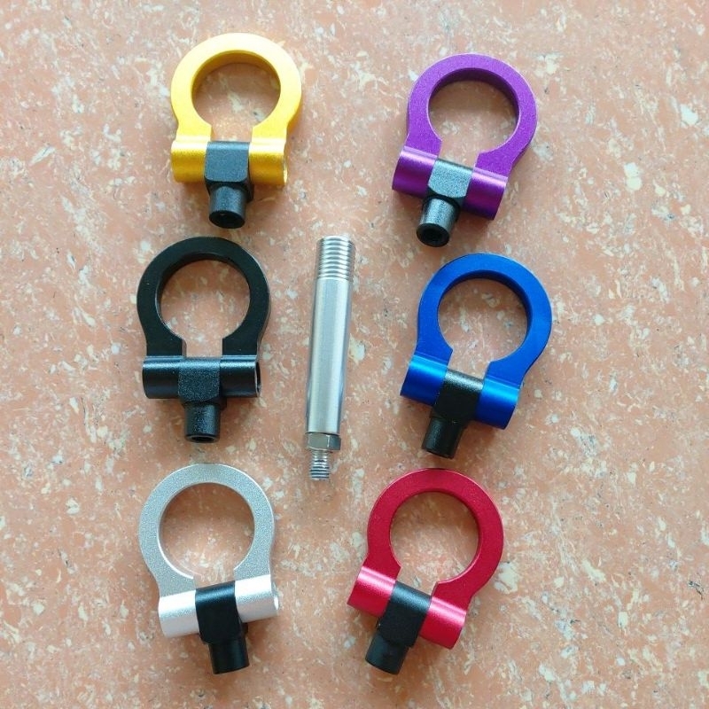 towing hook bumper depan derek mobil datsun go + merah hitam silver biru ungu emas gold 2014 2015 cr