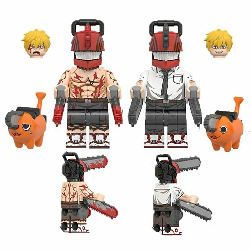 mainan Lego chainsaw man anime chainsawman denji pochita power aku reze BM2523 WM2524
